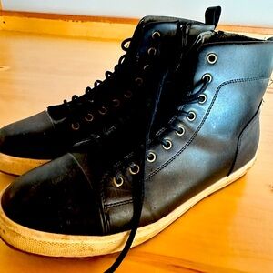 Seven91 Black High Top Boots - Size 11
